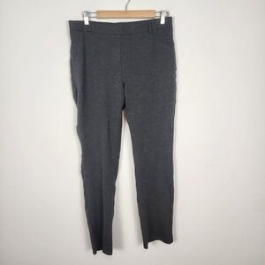 Quince Ultra Stretch Ponte Gray Straight Leg‎ Dress Pants Women's Size Large